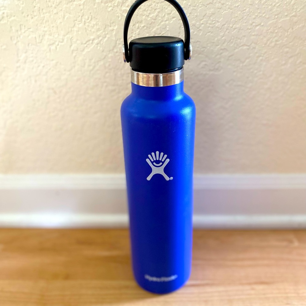 This chrome vibrant blue hydroflask is great